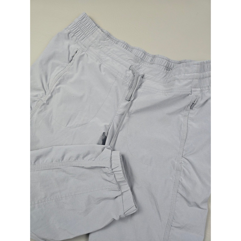 Athleta Trekkie North Joggers Gray Hiking Pants Women Size 6 Ruched Stretch